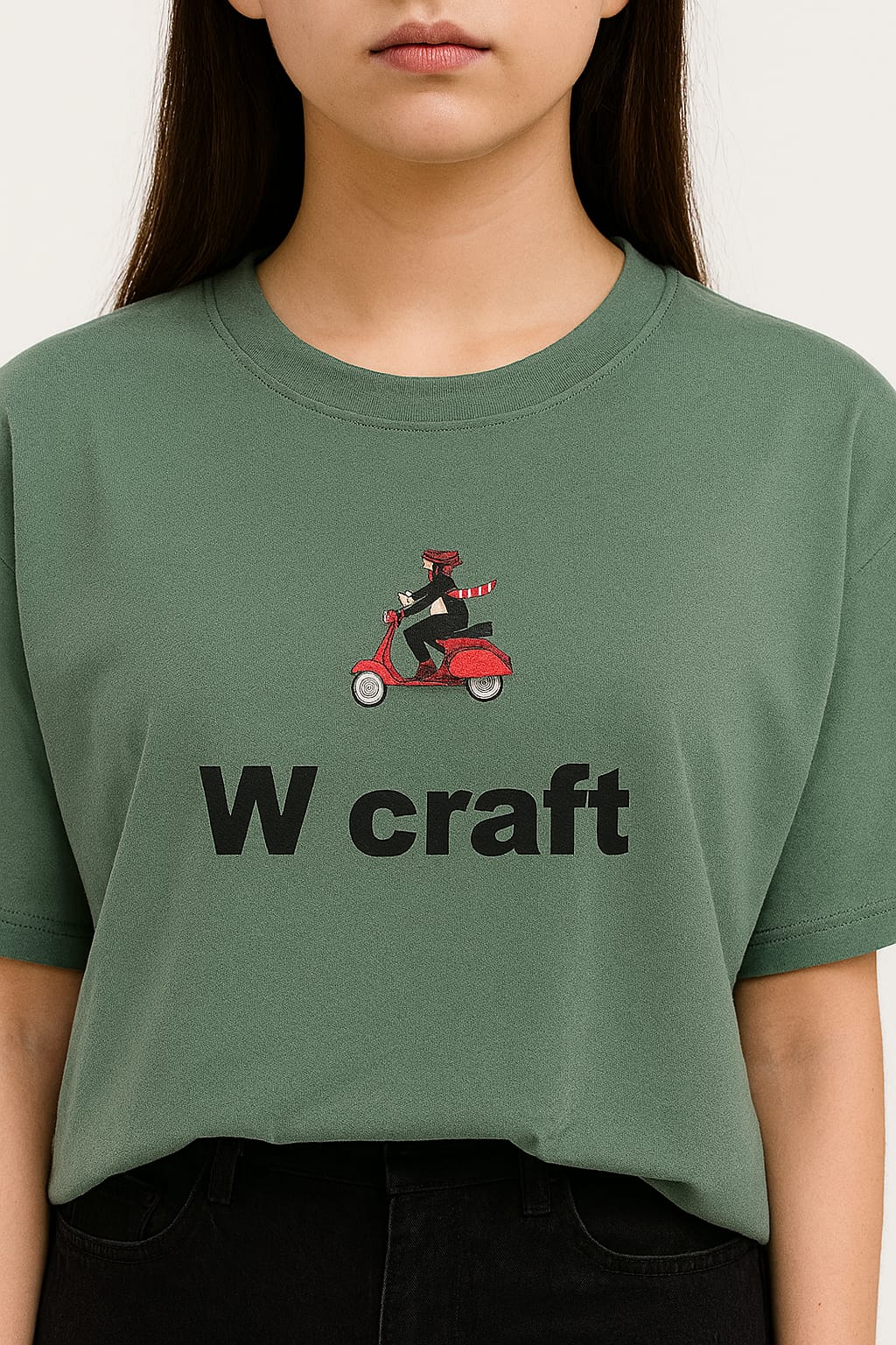 Oversized Sage Green T-Shirt – Anti-Social Club Members