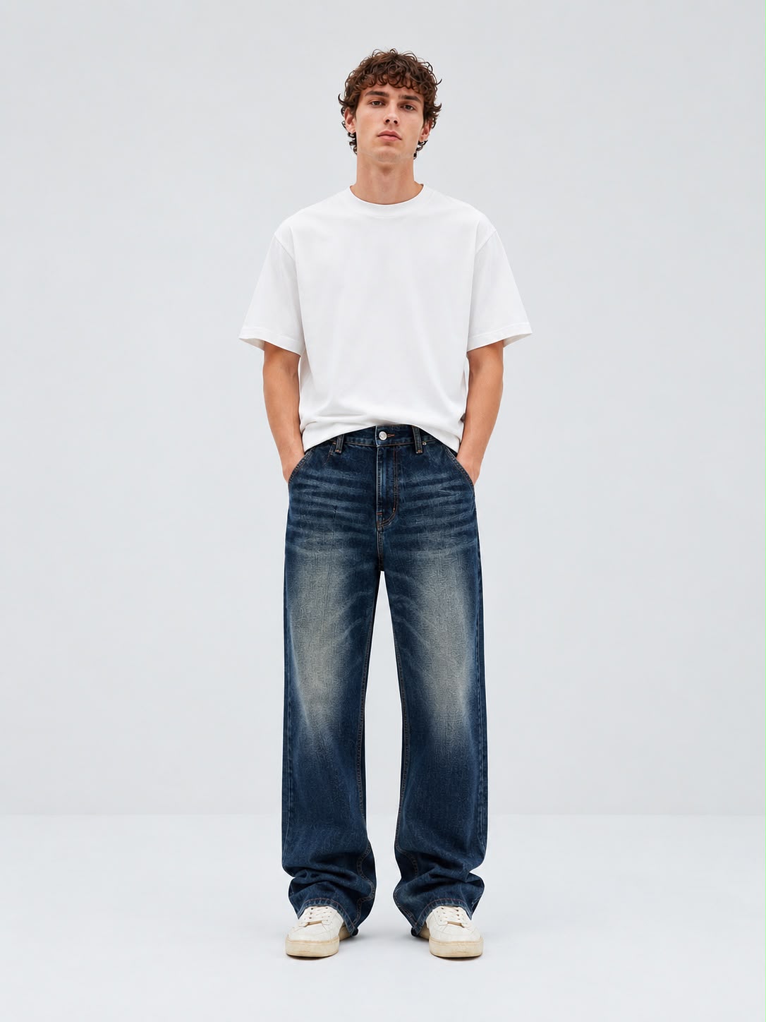 WCRAFT® Vintage Wide-Leg Denim