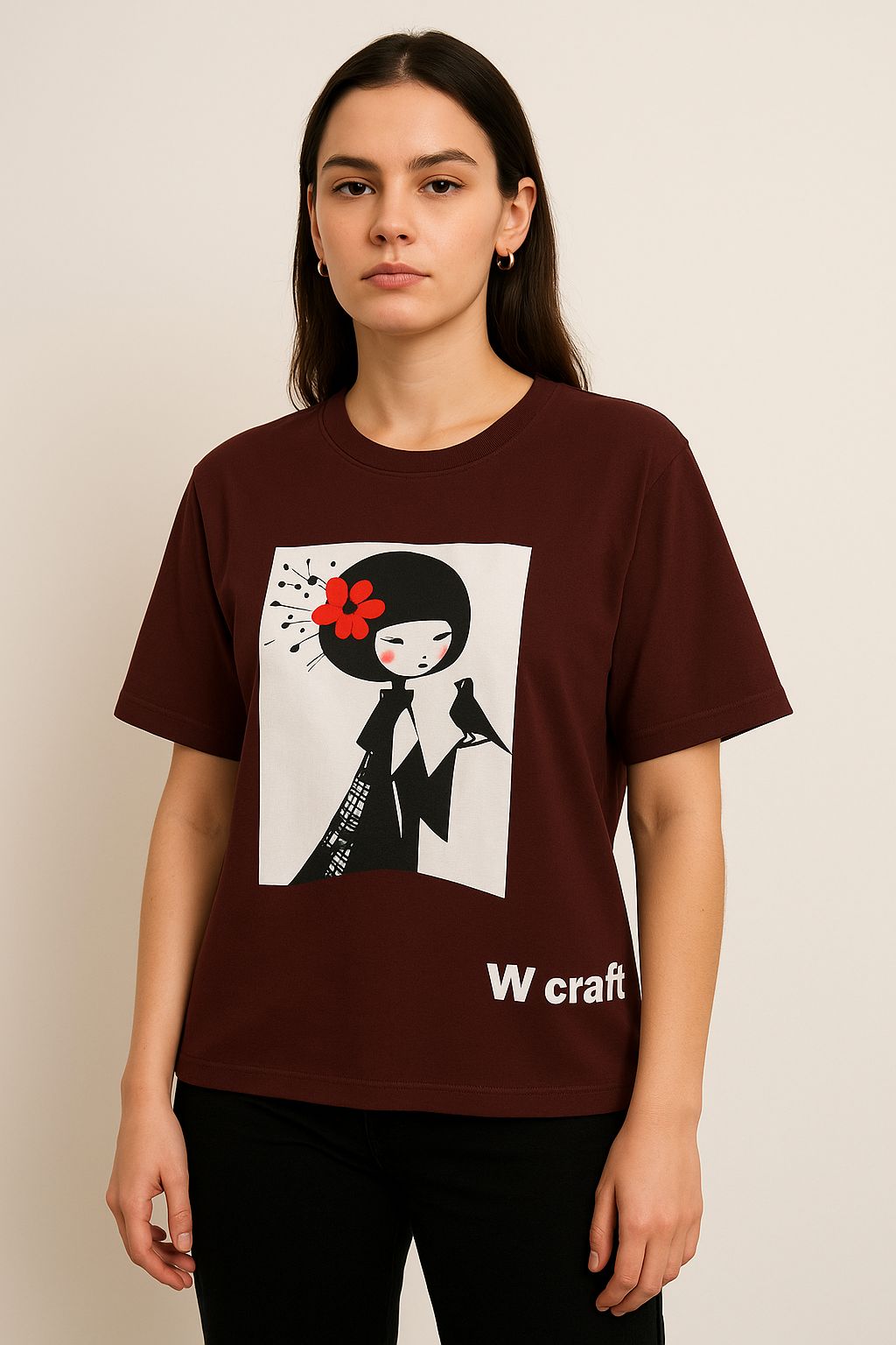 WCRAFT Wine Graphic Tee – Regular Fit